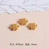 Aleación Antigua Gota de Aceite Flor de Loto Perla Campana Nudo Chino Colgante Colgante Hecho a Mano DIY Collar Pulsera Joyería Colgante