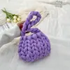 Lana Gruesa de Islandia Bolso Tejido a Mano Bolsa de Materiales diy Bolso de Mano Casero Bolso de Hombro Cruzado Terminado