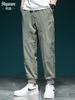 Verano 2024 Nuevo Pantalón Casual de Secado Rápido para Hombre Holgado Talla Extra Pantalón de Trabajo Delgado Pantalón Rush Seda de Hielo Pantalón Deportivo