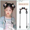 Peluca Dinastía Han para Niños, Aro para el Cabello Todo en Uno de Disfraz Antiguo, Peluca Estilo Antiguo, Accesorios para el Peinado de Niña, Tocado de Moño