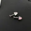 Aço Titânio Fofo Brilho Gota de Óleo Orelha de Gato Hélice Piercing Corporal Joia Dentes Externos