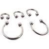 Anillo labial de acero de titanio, anillo nasal, anillo para pezón, CBR, anillo Yin, aretes para cartílago de la oreja, anillo corporal, anillo PA, anillo herradura, joyería para piercing de acero inoxidable