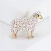 Moda Europea y Americana Retro Simple Broche de Perla de Oveja Pequeña Helado Animal Lindo Elegante Pines Accesorios