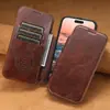 Adequado para Capa de Celular Iphone18Promax, Capa Flip, Porta-Cartão, Suporte de Carregamento Sem Fio Magnético Magsafe Capa de Couro