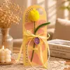 Flor Artificial de Ganchillo de Lana Nomeolvides para Decoración de Sala de Estar, Popular en Centros Comerciales, Supermercados y Tiendas de Juguetes de Moda, Ramo de Flores Simuladas