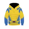 Comercio Exterior Nueva Sudadera Infantil Marvel Cosplay de Deadpool Periférico de Animación Ropa Infantil Estampada en 3D Suéter