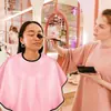 Chal Impermeable para Teñir el Cabello Transfronterizo Pe Bufanda de Peluquería Herramientas de Peluquería para el Hogar Babero de Belleza Engrosado Amazon