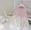 Vestido de verano nuevo para bebé hermana pequeña 2026, vestido de capullo bordado para niñas, elegante vestido sin mangas para bebé niña, moderno