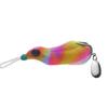 Modificado Thunderfrog 13G Poison Toad Gancho Duplo com Folha de Ruído Material de Silicone Outdoor Remote Água Flutuante Grama Pesada Isca de Peixe Preto