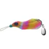 Rana del Trueno Modificada 13G Sapo Venenoso Ranura de Purga Superior Doble Gancho con Lámina Ruidosa Material de Silicona Pesca Remota al Aire Libre Señuelo para Pez Negro