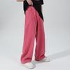 Pantalones vaqueros anchos estilo americano retro primavera-verano 2023 para hombre, color rosa y azul, holgados, rectos e informales, para hombre y mujer.