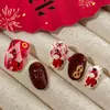 Adesivos de Nail Art Ano Novo Adesivos Cavalo Chorando Nail Art em Relevo 3D Cavalo Fofo Ano do Cavalo Decorações de Nail Art Padrão Formiga Yt8008