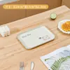 Estilo Crema Bandeja Grande Hogareña Taza de Té Bandeja de Té Rectangular Plato de Almacenamiento para Vasos de Agua Bocadillos Fruta Pan Plato de Cena