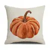Decoración Transfronteriza de Otoño Cojín Decorativo Funda de Almohada de Calabaza y Calavera Decoración de Sala de Estar Cojín Decorativo para Sofá Cojín de Respaldo para Mesita de Noche
