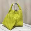 Bolsa Tecida à Mão com Design de Nicho Bolsa Feminina Estilo Ocidental Bolsa Feminina Bolsa Pequena Grande Capacidade Bolsa Cesto de Legumes
