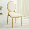Salón de Banquetes del Hotel Silla de Sol Silla de Bambú Napoleón Silla de Comedor para Palco VIP del Hotel Silla con Recubrimiento Galvánico Plateado