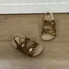 Sandálias Infantis Estampa de Leopardo com Solado Macio Sapatos de Praia Princesa para Crianças Verão 2026 Novos Sapatinhos de Verão para Meninas
