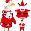 Venta Caliente Amazon Spot Ropa para Ganso de Porche Navideño Ropa para Mascotas Navideña Transfronteriza Sombrero Traje Festivo