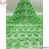Vestido de encaje de princesa con flores frescas, bordado de malla hueca, tejido de encaje soluble en agua, diseño de ropa para mujeres europeas y americanas
