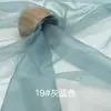 Tela de Organza 2020D Hilo Ruyi Mate Transparente Ligeramente Rígida Accesorios de Encaje Bordado Tela para Empaque de Regalos