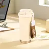 Caneca de Lírio do Vale Feita Sob Medida em Aço Inoxidável 316, Caneca Portátil para Uso Externo com Alça de Transporte, Uso Duplo para Carro e Uso Pessoal