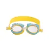 Gafas de natación para niños con diseño de unicornio lindo, antivaho, para aprender a nadar, gafas de dibujos animados con correa ajustable