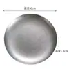 Conjunto de Talheres de Aço Inoxidável Retrô Coreano com Quatro Peças para Acampamento ao Ar Livre Churrasco Restaurante Tigelas e Pratos