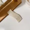 Presilha de cabelo de pérola estilo coreano para meninas, simples e estilosa, alto valor estético, adequada para uso diário, presilha lateral para franja e cabelos soltos, acessório de cabelo de presilha lateral de uma linha