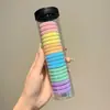 Nova Borracha de Cabelo para Rabo de Cavalo Alto Elástico Alto Faixa Grossa para Cabeça Estilo Preguiçoso Sem Costura Acessório de Cabelo Headwear Acessórios de Cabelo Coreanos