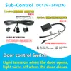 Interruptor sensor de cuerpo humano tipo manga 12v24v táctil barrido de mano control de puerta tipo enchufable reemplazable control centralizado de 3 cables subcontrol de 2 cables