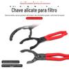 Chave de filtro tipo grampo, chave de grade de óleo, troca de óleo, cabeça esférica, chave de filtro de óleo, ferramenta de remoção e montagem do elemento do filtro de óleo