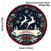 Colgantes Populares Navideños de Estilo Nórdico para Puerta Decoraciones de Pared Feliz Navidad Accesorios Festivos