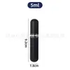 Botella de Perfume Redonda de 5 ml, Botella Dispensadora de Vidrio Tipo Prensa, Empaque de Hidratación Cosmética, Botella Vacía, Spray de Capacidad Pequeña