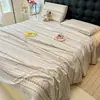 2026 Nuevo Estilo Sábana de Algodón Grueso Pieza Única para Dormitorio del Hogar y Dormitorio de Estudiantes, Juego de Sábanas Estampadas de Tres Piezas, Adecuado para Todas las Estaciones