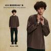 Nuevo Producto Primavera 2026 Oversize Tendencia Marca Cuello Redondo Camiseta de Manga Larga para Hombre Peso Pesado 385g Camiseta Básica de Manga Larga para Hombre