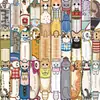 30 Marcapáginas de Dibujos Animados, Lindos Retro Simples Estilo Cuaderno de Notas Materiales Artísticos Creativos, Colección de Tarjetas Marcapáginas de Papel para Lectura