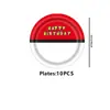 Nuevos Suministros para Fiesta Temática Duende Rojo de Amazon Decoración de Cumpleaños Vajilla Fiesta Suministros de Decoración para Fiesta