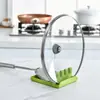 Soporte para espátulas de uso doméstico Almacenamiento de cocina Estante de almacenamiento multifuncional Soporte de plástico para tapas de ollas Suministros de cocina Soporte para espátulas