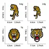 Parche Bordado de Tigre para Toalla de Alta Resistencia, Parche Bordado de Cabeza de León, Parche Bordado para Accesorios de Ropa, Fábrica de Origen