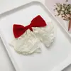 Terciopelo Lazo Grande Accesorios Semi-Terminados Estilo Coreano Pasador DIY Decoración de Ropa Accesorios para Joyería DIY Navidad