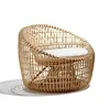 Sofá de Rattan para Exterior, Cadeira de Rattan para Lazer do Sudeste Asiático da Indonésia, Móveis para Varanda Externa Sala de Sol, Conjunto de Pátio Externo