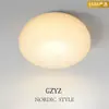 [Seleção Premium] Luminária de Teto Minimalista e Aconchegante para Quarto, Luminária Simples Moderna e Estilosa, Lâmpada Redonda Criativa para Sala de Estar