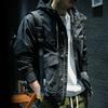 Jaqueta com capuz para ferramentas de primavera e outono Jaqueta masculina de outono American Fashionable Brand plus size Jaqueta bomber Outono e inverno Jaqueta da moda