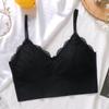 Venta al por mayor de fábrica encaje sexy hermoso espalda descubierta envuelve pecho sin costuras transpirable almohadilla de pecho removible tirantes tubo pecho recogido ropa interior mujeres