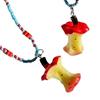 Collar de Cuentas de Color Dopamina de Verano Corazón de Manzana para Mujer Primavera y Verano Nuevo Dulce Cool Spice Girl Combinable Clavícula Dopamina