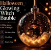 Esfera brillante de Halloween de producto nuevo transfronterizo, decoración popular de Halloween, bola de Navidad transparente e interesante