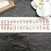 30 Piezas de Tiras de Armadura para Manicura, Uñas Portátiles Cat-Eye Suaves, Uñas Portátiles de Flor Blanca Linda, Sensación de Alta Gama