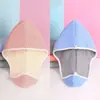 Gorro Secador de Pelo de Coral de Dos Colores Doble Capa Engrosado para Mujer Absorbente de Agua Secado Rápido Toalla para el Pelo Frotar el Pelo Reversible Uso Gorro de Baño Venta al por Mayor