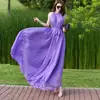 Vestido de Playa Tailandés de Hada Super Largo para Mujer, Verano, Vacaciones en la Costa, Gasa, Talla Grande, Adelgazante, Vestido Largo con Tirantes