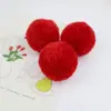 Pompons de Lã Vermelha Materiais para Artesanato DIY Roupas Étnicas Acessórios para Chapéus Suprimentos de Decoração Pompons